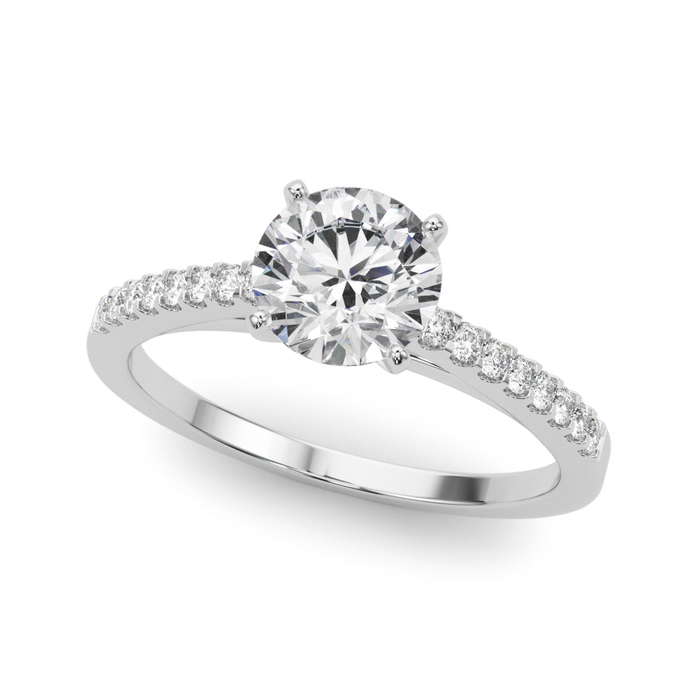 ENGAGEMENT RINGS SINGLE ROW PRONG SET