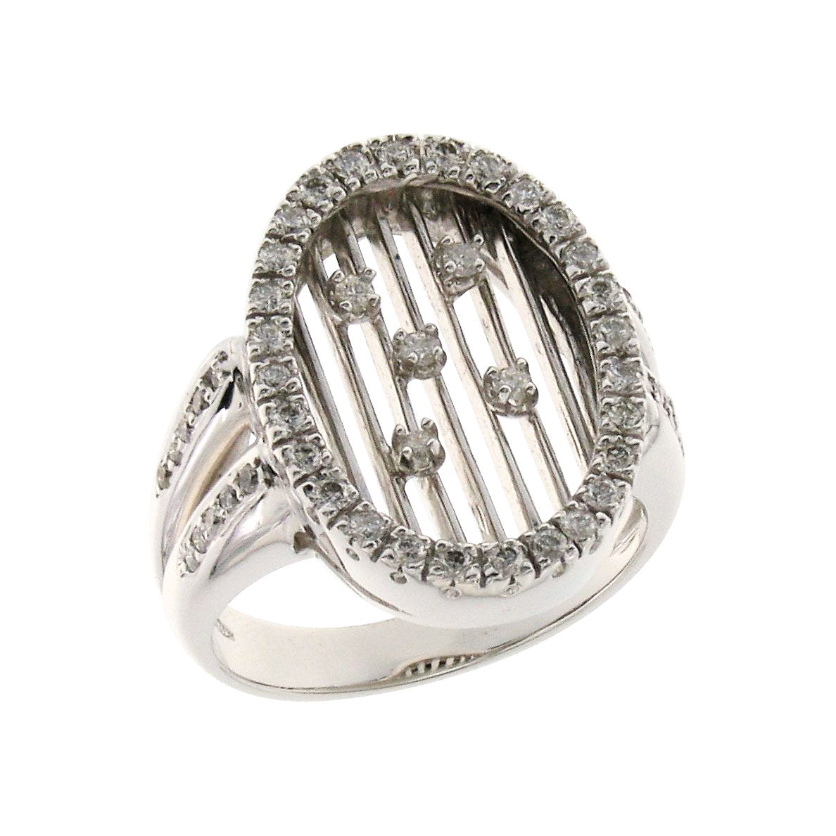 Ring 18Kt Wg,Diam.Br.HI/VS-Si,0,54ct